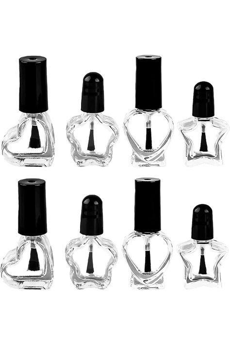 Cute Nail Polish Bottles, Storing Nail Polish, Nail Polish Clear, Empty Nail Polish Bottles, Nail Polish Bottle, Hogwarts Dr, Art Advertisement, Perfume Bottle Design, Glass Nail