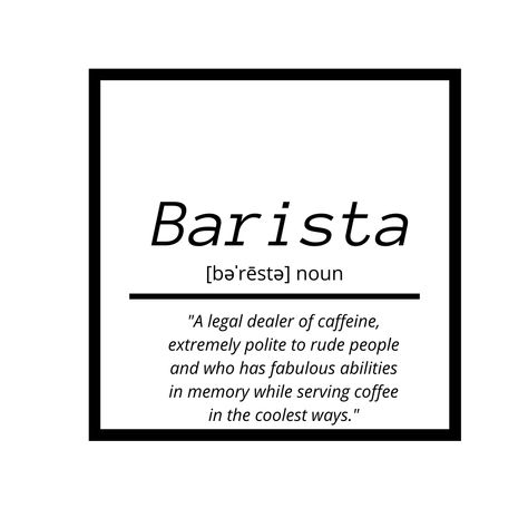 Barista. Word of the day. #wordoftheday #coffee #thementalbar #barista #coffeelovers Barista Bio Ideas, Barista Quotes Coffee, Barista Quotes, Barista Memes, Barista Humor, Header Quotes, Coffee Kiosk, Twitter Header Quotes, Rude People