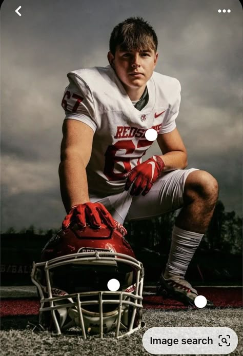 Football Photoshoot Ideas, Senior Football Photography, Football Picture Ideas, Football Senior Photos, Football Media Day, Football Photoshoot, Football Senior Pictures, Senior Pictures Boys Outdoors, Sports Poses