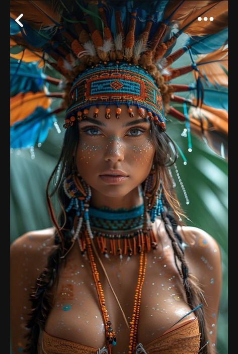 Aztec Goddess, Mother Nature Goddess, Tato Flash, Amazonian Warrior, Nature Goddess, Native American Warrior, Aztec Warrior, The Divine Feminine, White Magic