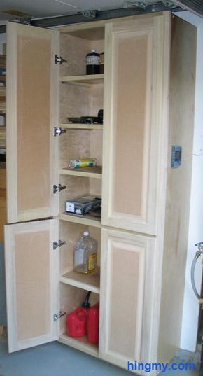 Genius Tutorials for DIY Garage Cabinets Cheap Garage Cabinets, Garage Cabinets Diy, Diy Food Storage, Kitchen Storage Cabinets, Custom Built Cabinets, Food Storage Cabinet, Laundry Room Storage Shelves, Small Laundry Room Organization, Room Storage Diy