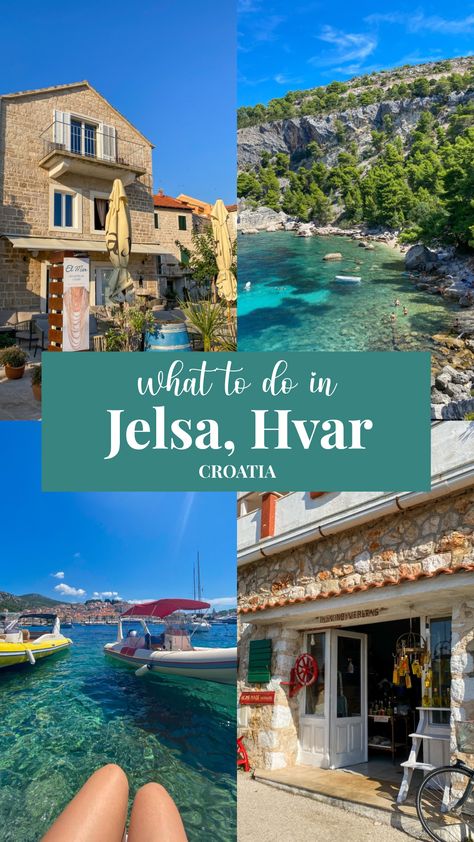 What to do in Jelsa, Hvar in Croatia Jelsa Croatia, Jelsa Hvar, Stari Grad Hvar, Croatia Vacation, Hvar Island, Vacation 2024, Hvar Croatia, Stari Grad, Croatia Beach