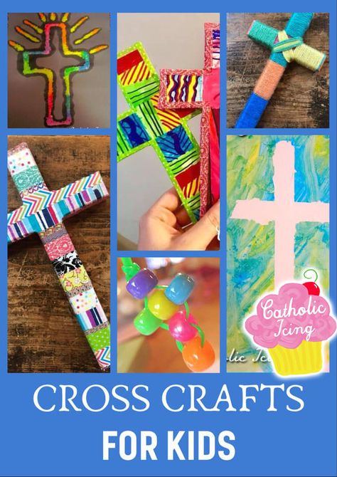 Easy Vacation Bible School Crafts, Cross Crafts For Preschoolers, Vacation Bible School Crafts For Kids, Easy Vbs Crafts For Kids, Kids Vbs Crafts, Cross Craft Preschool, Vbs Crafts For Preschoolers, Crafts For Twists And Turns Vbs, Easy Vbs Crafts