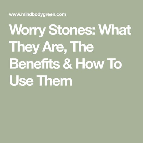 Worry Stones Meaning, Worry Stone Poem, Difficult Conversations, Acupressure Points, Crystal Therapy, Worry Stones, School Counseling, Bad Timing, Walking In Nature