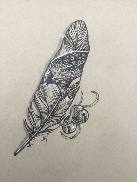 Falconry Tattoo, Eagle Feather Tattoo Women, Falcon Feather Tattoo, Hawk Feathers Tattoo, Jw Tattoo, Hawk Feather Tattoo, Hawk Tattoo Feminine, Hawk Tattoo Design, Spiritual Hawk Tattoo