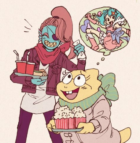 Undyne X Alphys, Alphys And Undyne, Lesser Dog, Fox Games, Toby Fox, Anime Pixel Art, Undertale Cute, Undertale Art, Undertale Fanart