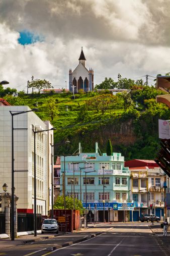 Chapel of Calvaire’ in Fort de France, Martinique, French West Indies, Caribbean by Bruno De Hogues French West Indies, Lesser Antilles, Caribbean Sea, West Indies, Caribbean Islands, St Lucia, Barbados, South America, Puerto Rico