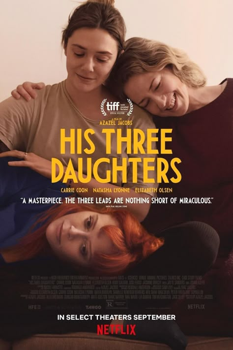 His Three Daughters (2023) ⭐ 7.2 | Drama Coming Soon To Theaters, French Exit, Film Netflix, Plot Outline, Beau Film, Blair Witch, Didgeridoo, Natasha Lyonne, Lee Miller