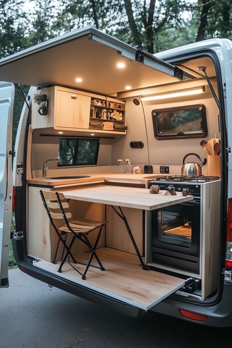 Rv Concept Design, Camper Layout Ideas, Mini Van Home, Van Home Layout, Small Van Life Interior, Van Kitchen Ideas, Van Layout Ideas, Camper Van Ideas, Camper Van Layout