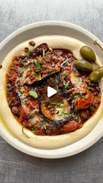 Mob on Instagram: "@christinasots here with the loaded hummus bowl of my dreams. It’s got a rich, saucy aubergine and lentil ragu-ish sauce on the creamiest hummus ever. Scoop it up with a fluffy pitta and it’s the perfect weeknight meal x 

Follow @mob for daily recipe inspiration. Quick, simple weeknight dinners packed with nutrition.
Follow @christinasots for the best vegan recipes on the planet!

Sign up to Mob today through the link in our bio to get unlimited access to our recipes, meal plans and so much more. Join the mob and search ‘spiced aubergine & lentil stew hummus bowl’ on site for the recipe x" Simple Weeknight Dinners, Loaded Hummus, Lentil Ragu, Sandwich Spreads, Veggie Meal, Hummus Bowl, Food Magic, Sandwich Spread, The Mob