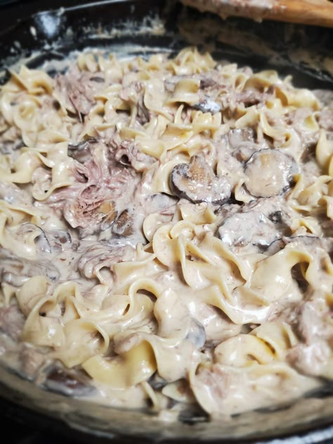 Pot Roast Stroganoff, Roast Stroganoff, Egg Noodle Dishes, Leftover Pot Roast, Beef Stroganoff Crockpot, Leftover Roast Beef, Cooking Roast Beef, 2023 Recipes, Leftover Beef