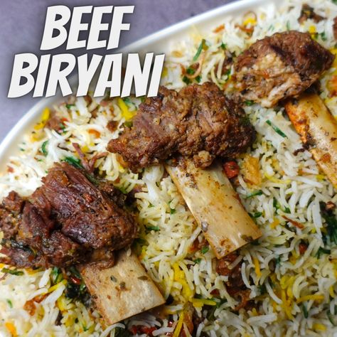 Guaranteed to be the best beef biryani you will ever try! Beef Biryani, Biryani Recipes, 10 Muharram, Biryani Recipe, Tender Beef, Morning Gif, Beef Ribs, Biryani, Be The Best