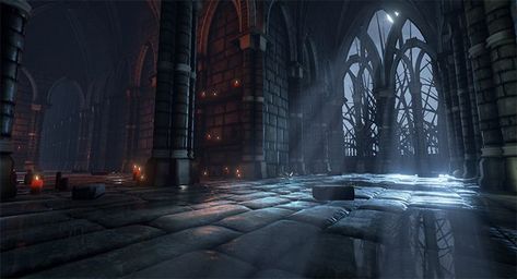 Dungeon Interior Concept Art, Secret Hideout Concept Art, Dungeon Art Concept, Fantasy Dungeon Art, Fantasy Room Concept Art, Dungeon Concept Art, Anime Dungeon, 3d Concept Art, Concept Art Environment