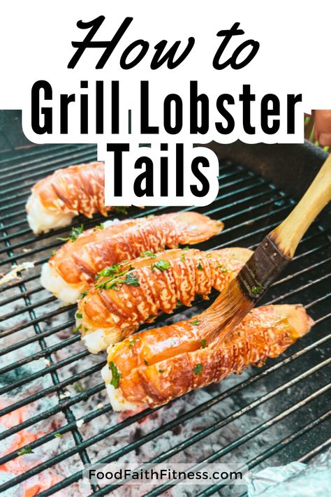 Learn how to grill lobster tails with this easy and delicious. With a zesty and flavorful sauce, it is sure to impress. Grill Lobster Tail, Bbq Lobster Tails, How To Grill Lobster, Grill Lobster Tail Recipe, Cook Lobster, Barbecue Recipe, Grilled Lobster Tail, Frozen Lobster, Lobster Recipes Tail