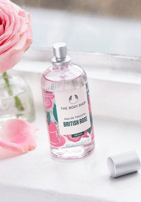 British Rose Eau de Toilette | Fragrance | The Body Shop® Organic Almond Milk, British Rose, Blooming Bouquet, Rose Fragrance, Pulse Points, Big Gifts, Soften Skin, New Fragrances, English Countryside