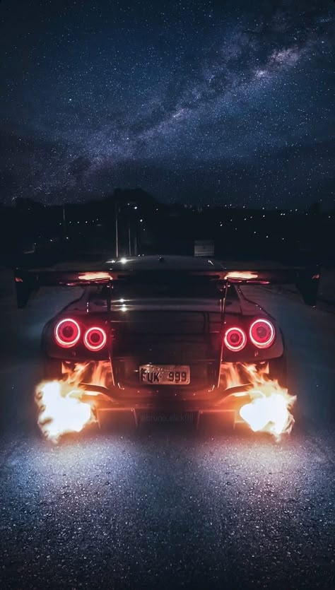 Nisan Gtr, Flames Wallpaper, Nissan Skyline R35, Nissan Gtr Nismo, Fire Night, Nissan Gtr Wallpapers, Gtr 35, Gtr Nismo, Nissan Gtr R34