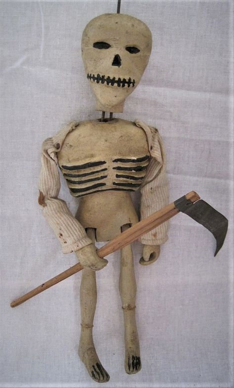 Skeleton Puppet, Wood Puppet, Collage Cutouts, American Folklore, Horror Toys, Craft Sculpture, Punch And Judy, Sock Monkeys, Skeleton Art