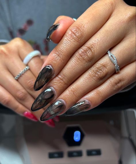 gel x tips with black and red jelly nails with marble design Nails With Marble Design, Black Jelly Nails, Red Jelly Nails, Gel X Tips, Red Jelly, Prom 2024, Red Nail Polish, Jelly Nails, Marble Design