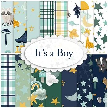 It's A Boy Fabric - Riley Blake Designs | Shabby Fabrics Baby Boy Fabric, Free Quilting Patterns, Site Sign, Quilt Fabric Collections, Nursery Fabric, Shabby Fabrics, Fabric Collections, March 2023, Free Quilting