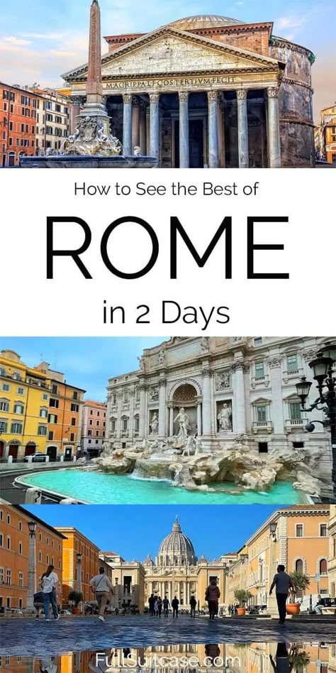 Rome In Two Days, Rome In 2 Days, Greek Cruise, Summer In Rome, Free Things To Do In Rome, Food In Rome, 2 Days In Rome, Rome Bucket List, Rome Summer