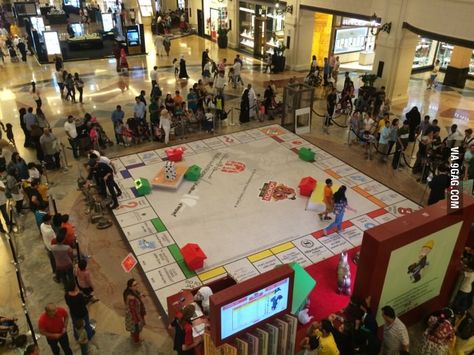 Giant monopoly in Dubai Giant Monopoly, Gaming Gadgets, Funny Gaming Memes, Monopoly Game, Funny Gaming, Urban Legends, Gaming Memes, Funny Pics, I Am Game