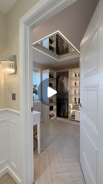 Tanya Walls ✨ on Instagram: "Dressing room 👠 👜👗  . . . .  #dressingarea #dressingroom #dressingroomgoals#dressingroomdecor#dressingroominspo#dressingroomdesign#beautyroom #beautyroominspo #beautyrooms #ikea#ikeapax#ikeapaxwardrobe #wardrobe #wardrobegoals#designerwardrobe #louboutin#shoesaddict#shoelover #shoeporn #shoecollection#roomforgirl #roomgoals #homeinspo#modernhomes#realhomesofinstagram #ukhomes#vanityroom #vanitymirror #dressingtable #newbuildhome" Wall Wardrobe Design With Mirror, Bathroom And Dressing Room Combined, Vanity Inside Closet, Ikea Dressing Room, Little Joys In Life, My Dream Closet, Small Dressing Rooms, Wall Wardrobe Design, Dressing Room Decor