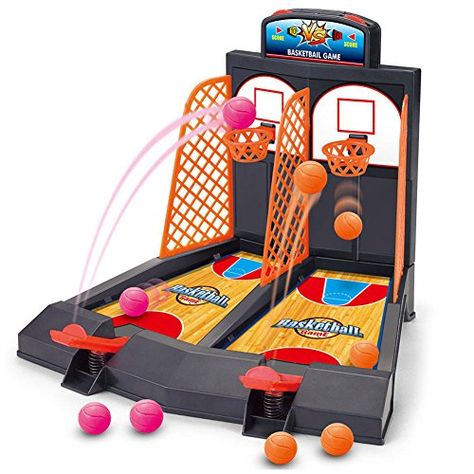 Basketball Shooting Game YUYUGO 2Player Desktop Table Basketball Games Classic Arcade Games Basketball Hoop Set Fun Sports Toy for AdultsHelp Reduce Stress * Check this awesome product by going to the link at the image. Note:It is Affiliate Link to Amazon. Shooting Games For Kids, Basketball Shooting Games, Basketball Toys, Sports Games For Kids, Basketball Shooting, Mini Basketball, Mini Basketballs, Basketball Design, Shooting Games