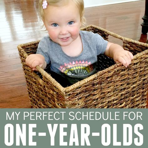 My Perfect Schedule for 1-Year-Olds - Toddler Approved Good Schedule, Perfect Schedule, Toddler Schedule, Easy Toddler Activities, Baby Schedule, Kids Schedule, Four Kids, Toddler Play, First Birthday Photos