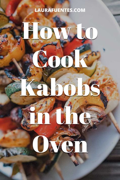 Oven Shish Kabobs Steak, How To Cook Kabobs In The Oven, Shush Kabobs In The Oven, Oven Skewers Kabob Recipes, Shiskabob Recipes Oven, Oven Roasted Kabobs, Chicken Shish Kabobs Oven, Salmon Kabobs Oven, Bbq Chicken Kabobs In The Oven