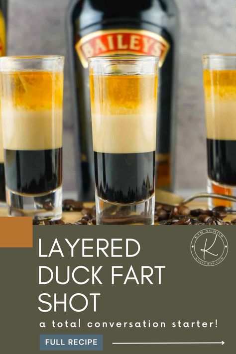 Shots With Jack Daniels, Duck Fart Shot, B 52 Shots, Jack Daniels Shots, Mini Beer Shots, Baby Guinness, Bourbon Turkey, Wine Etiquette, Boozy Cupcakes