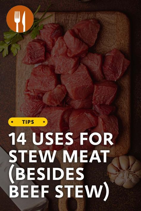 Stew beef is chunked meat that starts out very tough due to the large amount of connective tissue that runs through it. However, when stew meat is slowly simmered for a long period of time, those tough connective fibers start to break down and become something delicious! Ways To Use Stew Meat Beef, Recipe Beef Stew Meat, Easy Stewing Beef Recipes, Beef Stew Meat Sandwiches, Stewed Meat Recipes Crock Pot, Ideas For Stew Meat Easy Recipes, Crock Pot With Stew Meat, Quick And Easy Stew Meat Recipes, Stew Meat Pot Roast