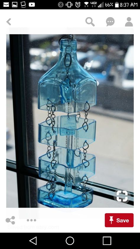 Carillons Diy, Wine Bottle Wind Chimes, Glass Bottle Diy, Diy Wind Chimes, Glass Bottles Art, Wine Bottle Art, Wine Bottle Diy Crafts, Diy Bottle Crafts, Wine Bottle Diy