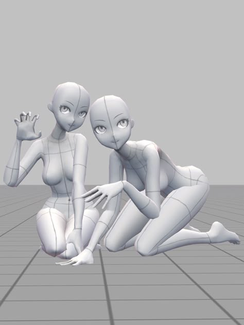 2 Person Ych Base, Duo Poses Ref, Split Pose Reference, Third Person Perspective, Two Person Perspective Pose, 2 Girls Posing Drawing Reference, 4 Person Base Drawing, Person Holding Out Hand Reference, Duo Poses Reference Drawing Base