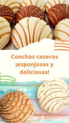 Prepara estas delicias en la comodidad de tu casa ¡sé tu propio panadero con el pan! Conchitas Recipe, Conchas Recipe, Conchas Pan, Mexican Sweets, Mexican Sweet Breads, Mexican Bread, Mexican Desserts, Mexican Dessert Recipes, Potato Recipes Side Dishes