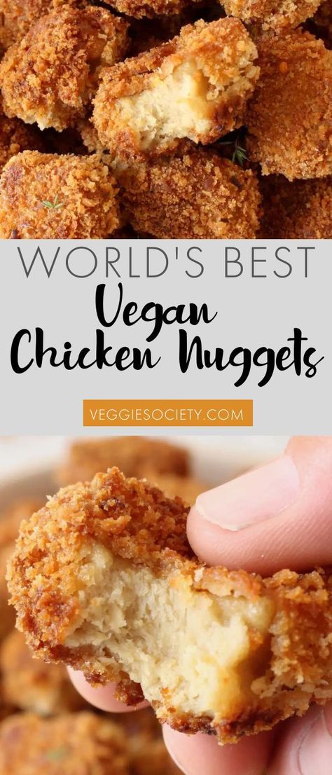 Seitan Chicken Nuggets, Vegan Chicken Nuggets Recipes, Vegetarian Nuggets Recipe, Vegan Nuggets Recipe, Chickpea Nuggets Vegan, Jackfruit Nuggets, Tofu Chicken Nuggets, Vegan Jackfruit Recipes, Vegetarian Chicken Nuggets