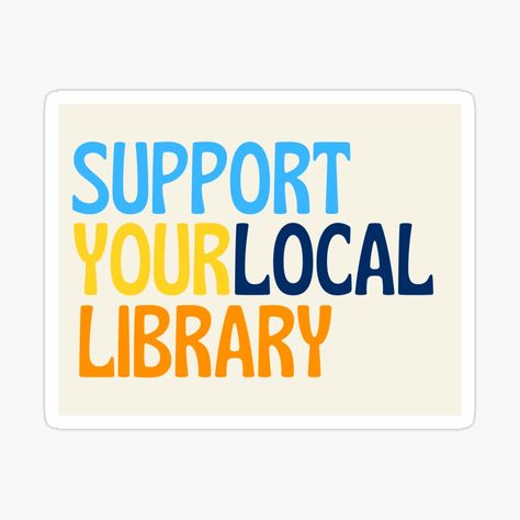 Library Stickers, Library Posters, Local Library, Typography Poster, Sticker Sheet, Public Library, Sticker Sheets, My Art, Awesome Products