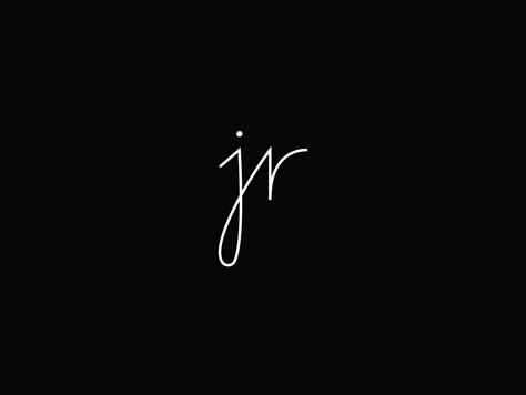 Jr Design Logo, Rj Tattoo Letter, Rj Tattoo Letter Design, Jr Tattoo Letters, Jr Tattoo Initial, Jr Monogram, Rj Logo, Jr Tattoo, Jv Logo