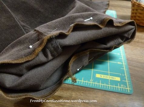 Quick Method Pants Hemming – From My Carolina Home How To Hem Sweatpants, Hemming Pants, Sewing Knits, Hem Pants, How To Hem Pants, Head Start, Sewing Basics, Too Long, Pair Of Pants