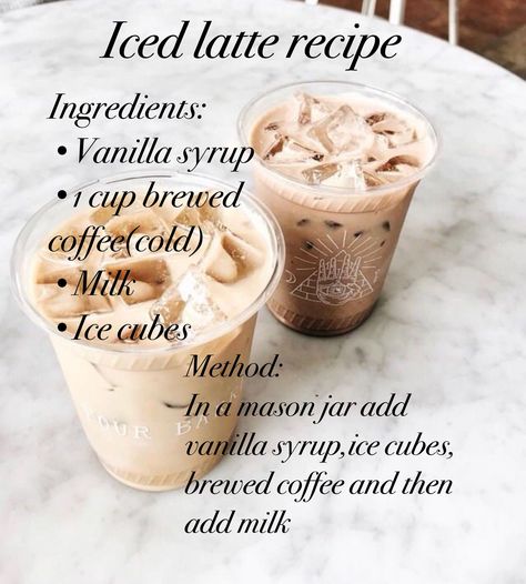 Easy iced latte recipe Starbucks Cold Brew At Home Recipes, Iced Coffee Recipe Easy Starbucks, Easy Coffee Drinks To Make At Home, Homemade Blended Coffee Recipes, Homemade Ice Coffee Recipe Easy, Perfect Iced Coffee Recipes, Cool Coffee Drinks To Make At Home, At Home Iced Coffee Recipes Healthy, At Home Ice Coffee Recipes