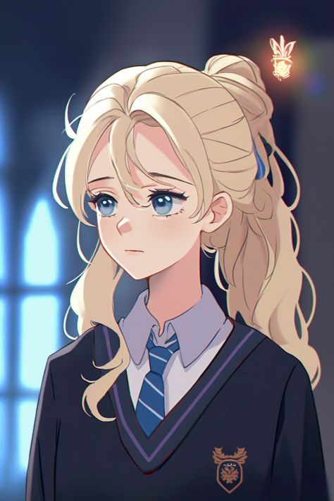 Slytherin Student Art, Harry Potter Oc Base, Harry Potter Anime Fanart, Ravenclaw X Gryffindor, Harry Potter Anime Art, Hogwarts Oc Art, Harry Potter Oc Art, Ravenclaw Fanart, Hogwarts Anime