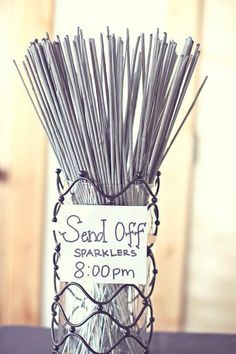 Wedding sparklers to send off the bride and groom! | Thebudgetsavvybride Wedding Reception Ideas, High School Graduation Party, Boda Mexicana, Wedding Sparklers, Grad Parties, Wedding Planners, Fun Wedding, Country Wedding, Graduation Party