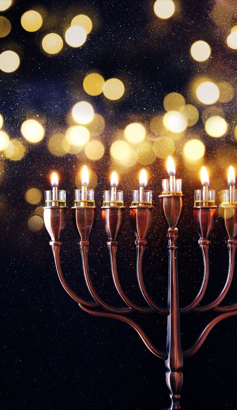 Menorah Hanukkah Wallpaper, Happy Hanukkah Images, Hanukkah Crafts, Jewish Festivals, Jewish Symbols, Candles Photography, I Love Winter, Jewish Holiday, Holiday Wallpaper