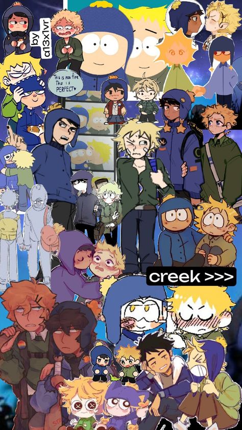 #creek #tweektweak #craigtucker #southpark #sp Creek Wallpaper, South Park Wallpaper, Silly South Park, Park Wallpaper, South Park Creek, Tweek X Craig, Tweek And Craig, Creek South Park, Craig Tucker