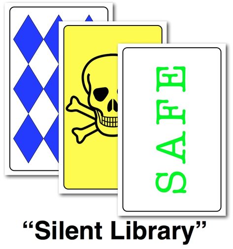 Game Cards for "Silent Library" • iWorkCommunity Silent Library, Silent Library Challenges, Library Punch Card, Teen Library Programs, Library Games, Games For Boys, Resident Assistant, Elementary Library, Library Card