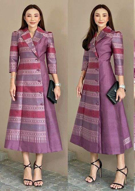 Girls outfit Batik Simple, Lebaran Outfit, Ootd Lebaran, Dress Lebaran, Model Gamis, Long Gown Design, Traditional Dresses Designs, Simple Kurta Designs, Designer Kurti Patterns