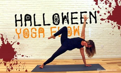 Halloween is all about costumes, candy, and spooky fun. Get into the holiday spirit with this creative and spooky Halloween Yoga Flow! Yoga Arm Balance, Halloween Yoga, Hard Yoga, Yoga Flow Sequence, Hip Opening Yoga, Yoga Poses For Men, Corpse Pose, Yoga Tutorial, Arm Balances