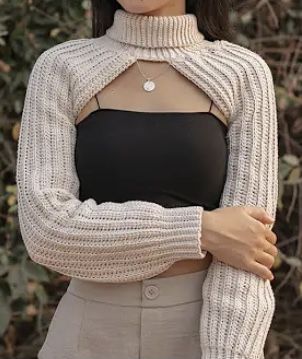 Crochet Dress Accessories, Crochet Clothes Summer Free Pattern, Rib Knit Outfit, Aesthetic Crochet Outfits, Only Sleeves Sweater, Bodyless Sweater, Crochet Chlotes, Bodyless Sweater Crochet, Knitted Tops Pattern