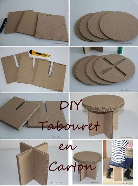 26 DIY Cardboard Furniture Ideas That Are Surprisingly Practical Cardboard Furniture Design, Cardboard Chair, Carton Diy, Cardboard Crafts Diy, Cardboard Design, Kids Rooms Diy, Diy Cans, Diy Cardboard Furniture, Cardboard Art