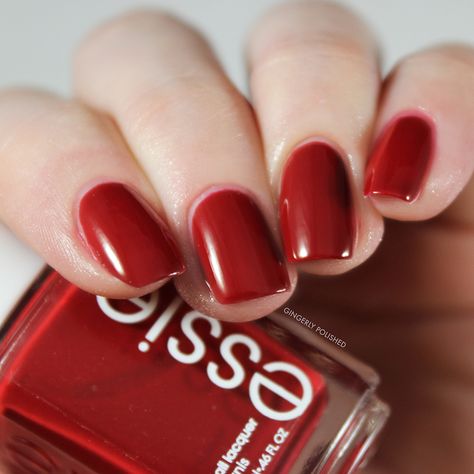 Essie Valentine’s Day 2022 Collection – Swatches & Review – GINGERLY POLISHED Essie Red Nail Polish, Deep Red Nail Polish, Deep Red Nails, Nyc Nails, Essie Polish, Essie Gel Couture, Essie Gel, Gel Couture, Nail Polish Bottles