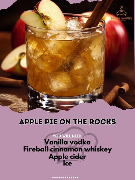 Apple Cider Drinks Alcohol, Fireball Drinks, Cinnamon Whiskey, Hey Bartender, Fireball Whiskey, Whiskey Shots, Yummy Alcoholic Drinks, Vanilla Vodka, Drinks Alcohol